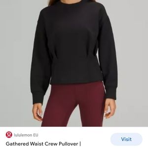 Lululemon gathered waist crew